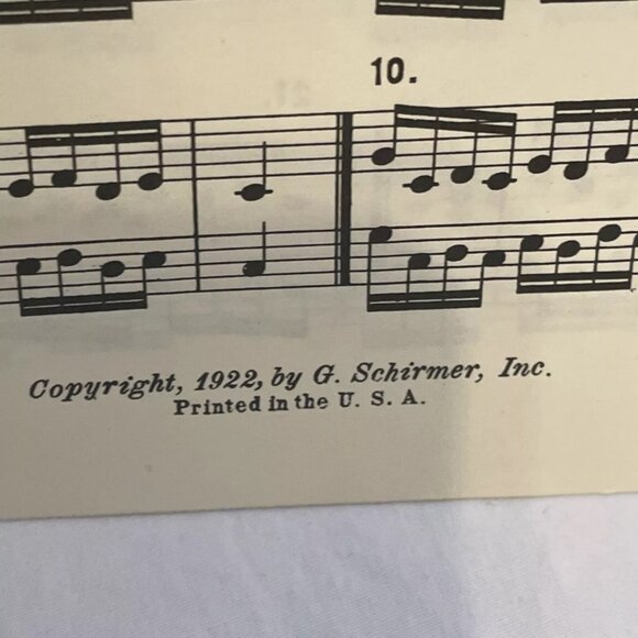 Schmitt Op. 16 Preparatory Exercises for Piano 1922 Schirmers Appendix A. Knecht - Picture 10 of 11